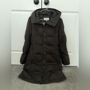 Calvin Klein Women's Long Puffer Coat with Hood
